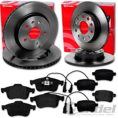 brembo BREMSSCHEIBEN + BELÄGE VORNE+HINTEN passend für ALFA ROMEO GIULIETTA 940