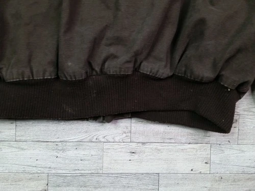 Vintage Men's Walls Workwear Jacket Canvas Hooded Bomber Fleece Lined Coat 2XL image 6