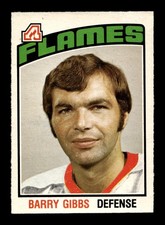 1976 77 O-Pee-Chee #341 Barry Gibbs Flames EX-MT+ *3w