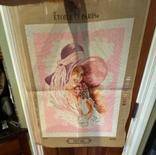 Etoile Paris Needlepoint Woman Romantisme Mimo large Canvas Only 419