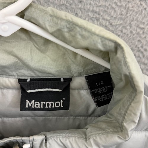 Marmot Echo Featherless Jacket Women’s Large Gray Puffer Quilted Zip Thinsulate - Picture 8 of 16