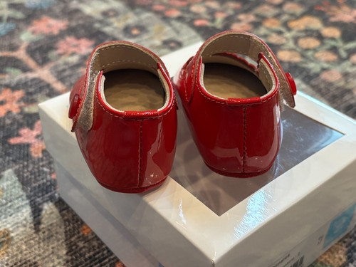Elephantito NEW IN BOX Baby Girl Shoes, Mary Jane Red Patent Leather, Size 2 - Picture 6 of 9