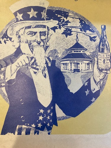 Pluto Water Amerikas physischer UNCLE SAM Werbeplakat 11 x 14 Zoll 1967 Kunst Fa - Bild 6 von 7