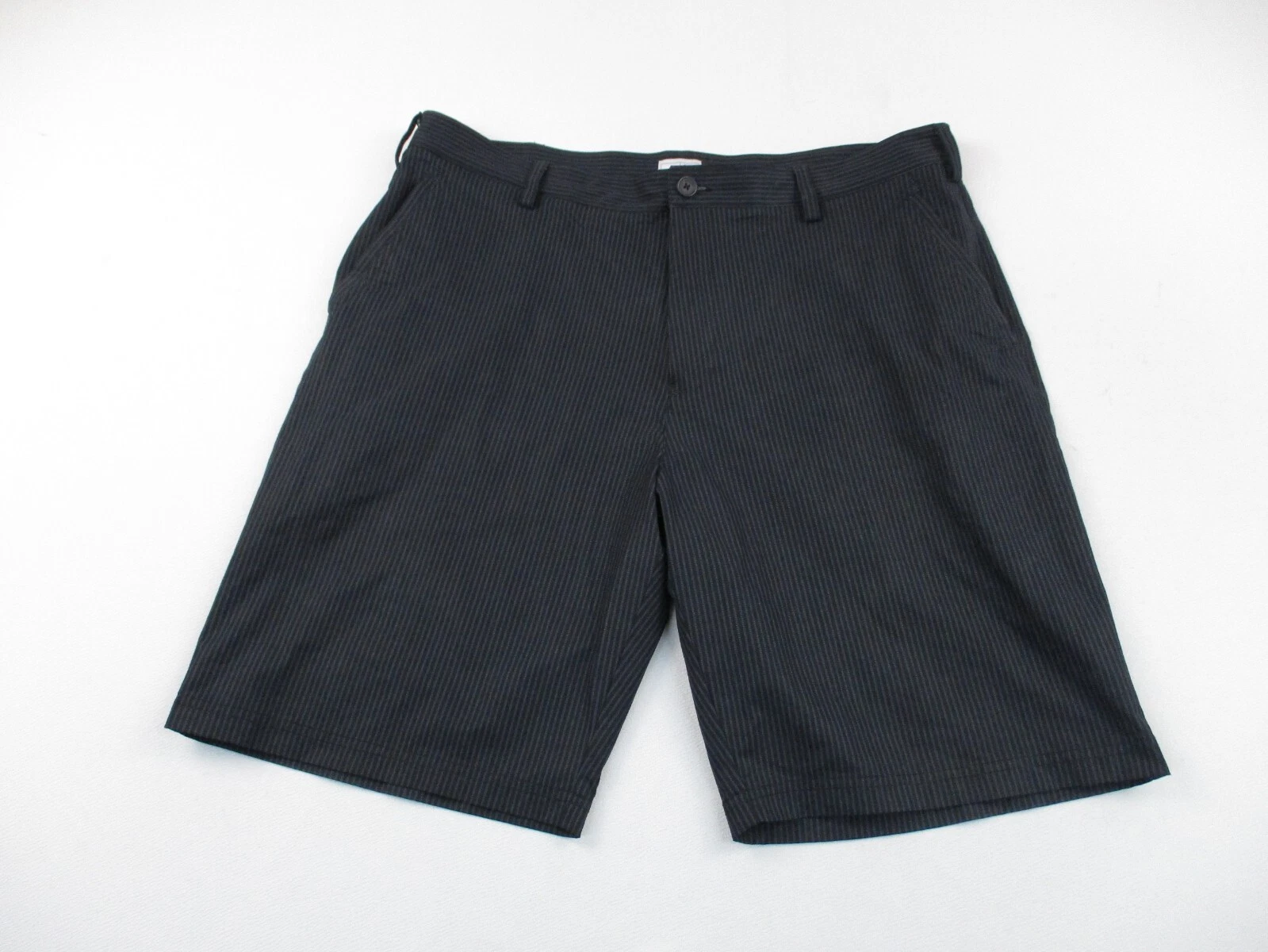 Pantaloncini da golf Adidas da uomo 36 neri a righe chino stretch prestazioni