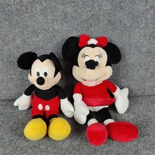 Vintage Disney Mickey Minnie Mouse Plush Doll Set Stuffed Animal Toys JMS PLSH