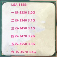 Intel Core I5-3330 I5-3450 I5-3470 I5-3550 I5-3570 Socket LGA1155 Ivy Bridge CPU