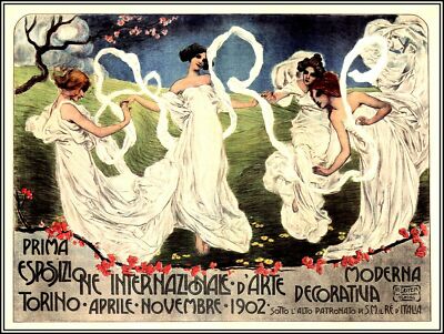 290321 Turin Italy 1902 International Exhibition PRINT POSTER