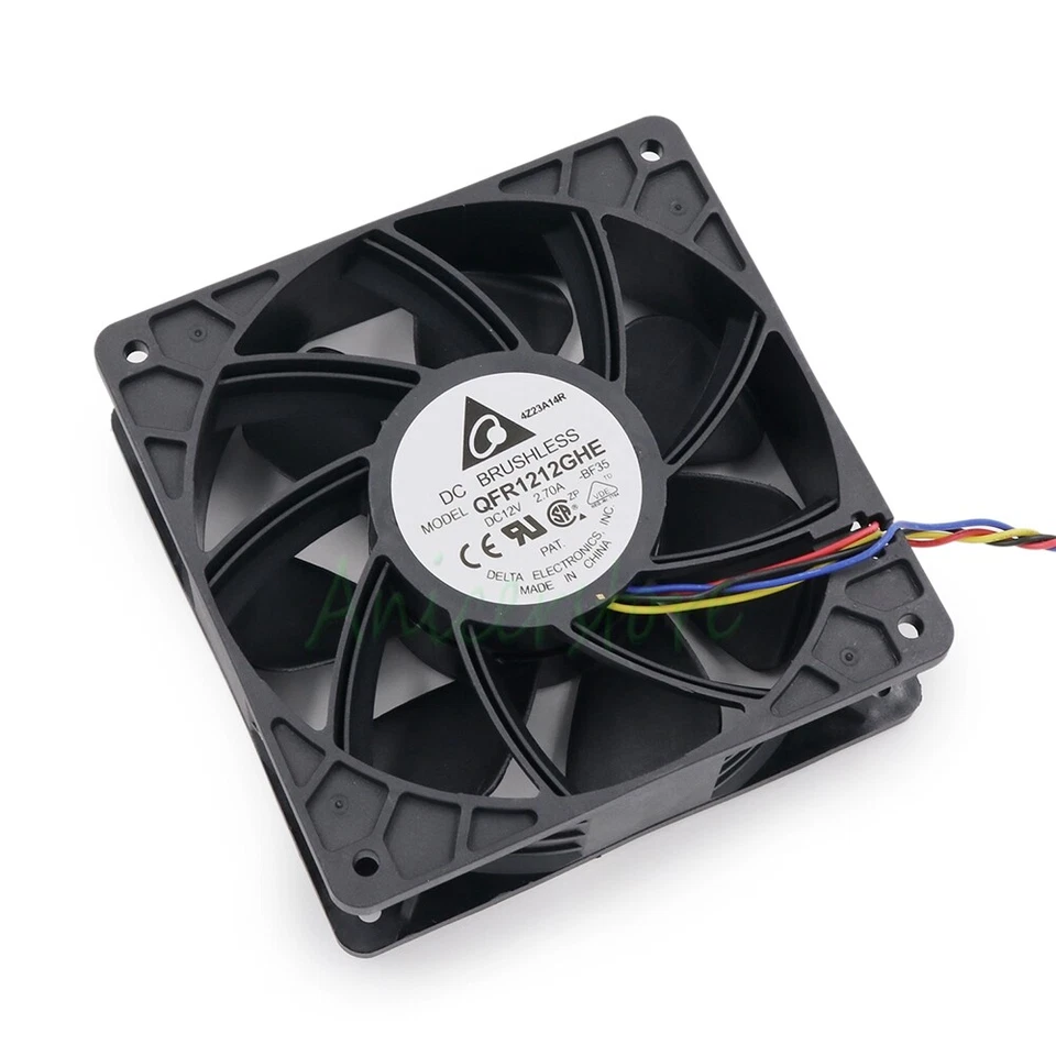 12CM 4pin DC 12V 2.7A High Speed 2 Ball Bearing PWM Cooling Fan 120*120*38mm - Image 2 of 4