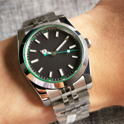 36mm/39mm Sapphire Automatic Mens Watch Miyota8215/PT5000/NH35 Black Dial Date - Picture 2 of 9