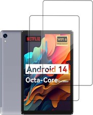 2 Pack Screen Protector for Urao C107 10.1" Android Tablet Tempered Glass Film