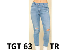 LEVI  S WOMEN'S 721 HIGH RISE SKINNY JEANS DISTRESSED ACCENTS, Blue, Size 30