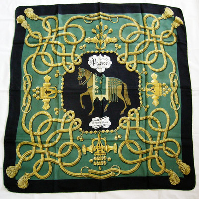 hermes green scarf