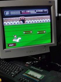 NES FAM MARIO BROS ROAD FIGHT DUCK HUNT CLAY SHOOT SOCCER PINBALL CIRCUS CHARLIE