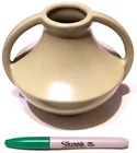 RARE VINTAGE NEW - HAEGER LARRY LASLO - ART DECO STONEWARE GREEN POTTERY VASE