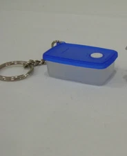 Tupperware FreezeSmart Keychain  Clear with Blue Seal White Dial New