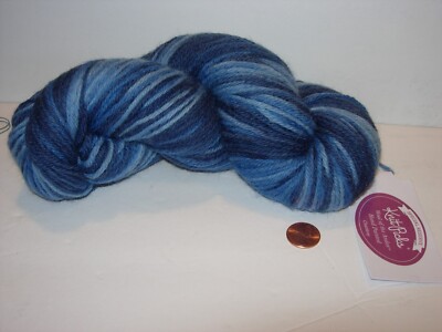 knit picks wool NAVY LIGHT BLUE DESIGNER YARN Knitting CRAFTS FIBER ARTS 100G