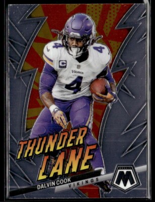 2023 Panini Mosaic Dalvin Cook Thunder Lane #TL-DC Minnesota Vikings