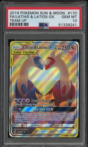 Gem Mint Ben Extended Art PSA Frame For Pokémon Latias & Latios GX 170/181 – Display Case For Graded Cards, Fits PSA/CGC/TAG Slabs
