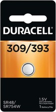 Duracell Silver Oxide Watch/Calculator Battery 1.5V 393 309 SR754W SR48 393/309