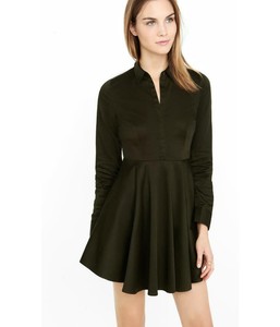fit and flare shirt dress