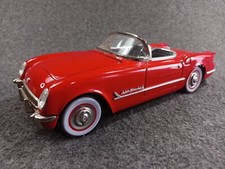 50s Fifties Tinplate Friction Car Red 1953 Corvette Roadster Missing Cassette