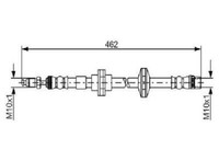 Original Bosch Bremsschlauch 1 987 481 565 FüR Renault
