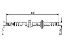 Original BOSCH Bremsschlauch 1 987 481 565 für Renault
