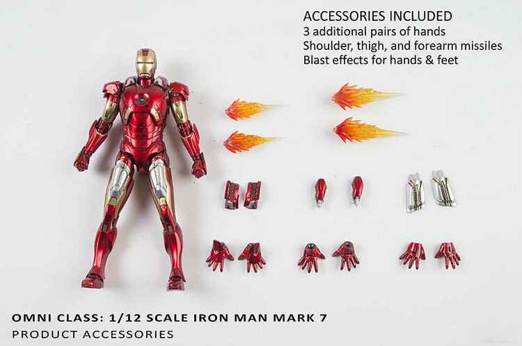 Comicave 1/12 scale Iron Man Mark 7 Iron man,in stock | eBay