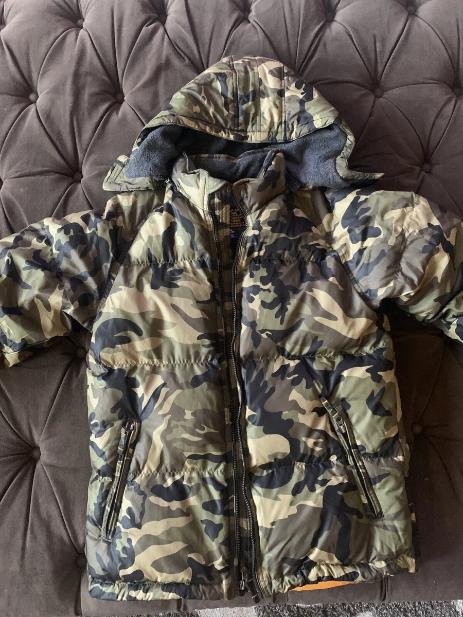 Gap Kids Boys Puffer Jacket Coat Genuine Gap Brand Est.1969 Camo