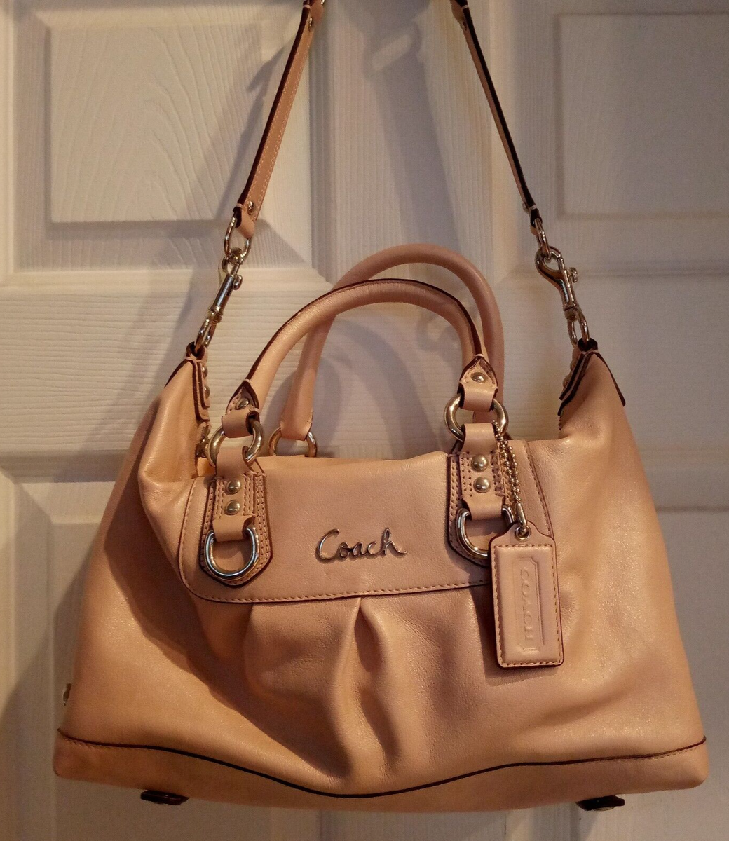 Coach NWT Ashley Leather Satchel Blush/Powder Pink F15445 $498
