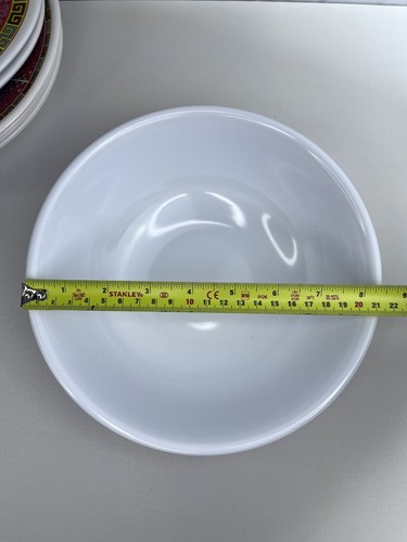 Vintage Set of 20 Red Lucky/Longevity Design Melamine Bowls / Plates Taiwan - Picture 11 of 23