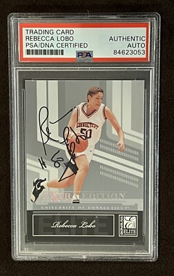 WNBA Rebecca Lobo HOF サイン入り写真 WNBA Rebecca Lobo HOF サイン