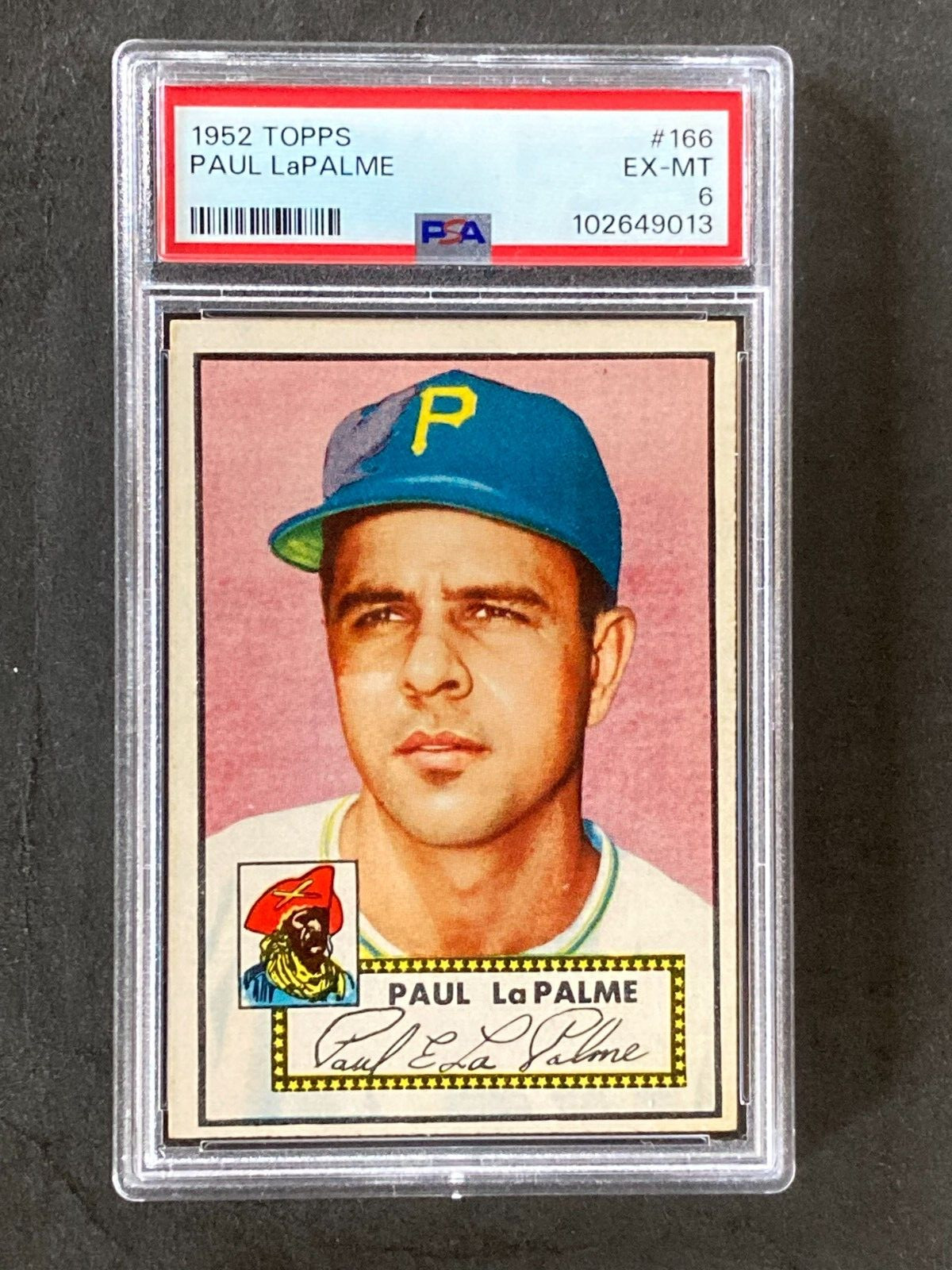 1952 Topps #166 Paul LaPalme Set Break PSA 6