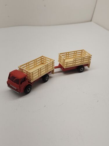 Vintage 1970's Matchbox SuperFast Dodge Cattle Truck No.71  And Trailer  - Picture 1 of 23