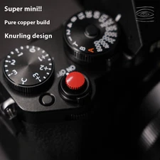 Camera Shutter Button Pure Copper Minimalist for Leica, Fujifilm, Canon, Nikon