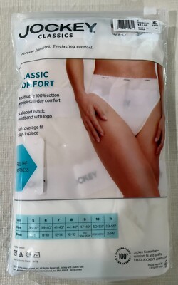 Jockey 3-Pack Elance Slip (Bianco Colore) 100% Cotone Comfort - Foto 6