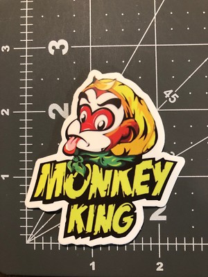 Monkey King Humor Funny Skateboard Laptop Guitar Decal Sticker B4Q