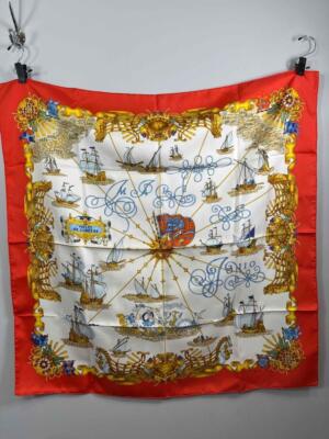 HERMÈS Caraïbes スカーフ guepards-bandana-double-face-