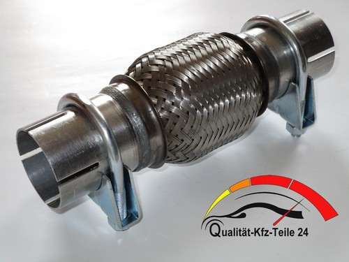 Tuyau Flexible D'échappement Universel - 45 X 200 Mm, Diamètre Intérieur 45,5 Mm, Longueur Soudable 20 Mm