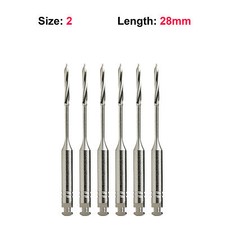 Peeso Reamers Endodontic DRILLS Drill #2 28mm 6/Pkg Top Quality