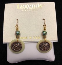 NEW Legions BOCA RATON Dangle Stunning Earrings Made in USA Hook Back #10