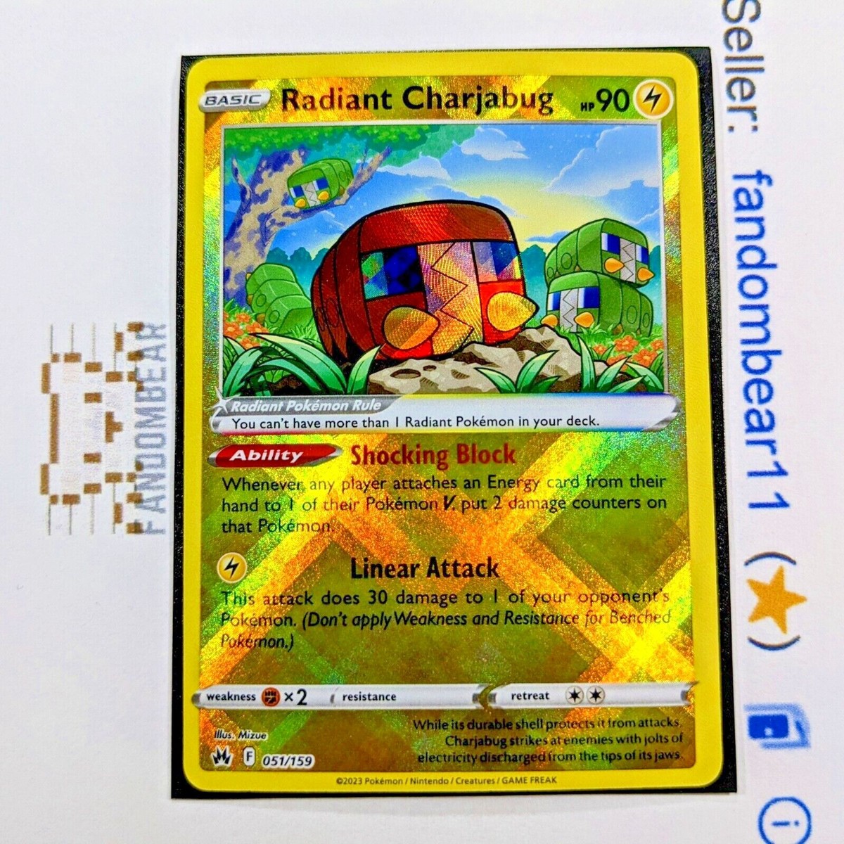 charjabug pokemon card Charjabug(CP) {L}〈020/051〉[SM1p] – 晴れる屋2 main image 1