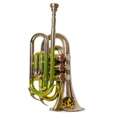 SOUND SAGA Pocket Trumpet With All Accessories Including Mouthpiece Case.