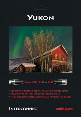AudioQuest Yukon XLR Interconnect Cable - 0.75 Meter Pair - Authorized Dealer