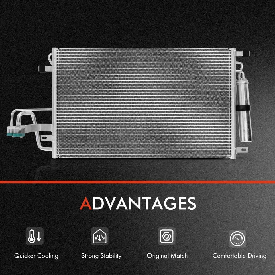 Комплект охлаждения радиатора и конденсатора переменного тока для Hyundai Tucson 07-09 Kia Sportage 07-10 - Изображение 4 из 4