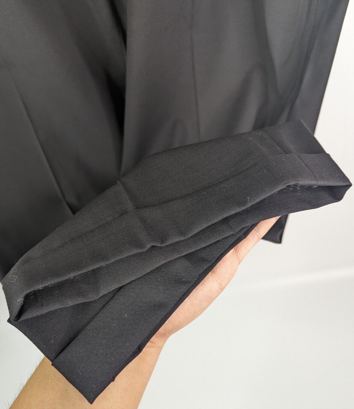 Wilke Rodriguez Black Flat Front Wool Blend Men's Dress Pants 40X28 eBay