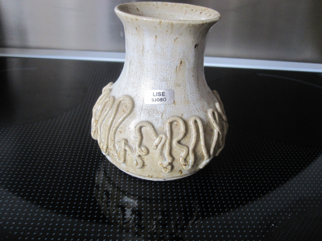 Keramik, vase, Lise - Sjöbo, Pæn vase designet og…