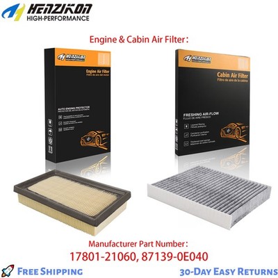 Engine & Cabin Air Filter for Toyota Prius AWD-e 2019-2022 L4 1.8L