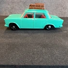 Vintage Lesney Matchbox Series No.56 Fiat 1500 Teal Green Red Interior