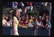 Farrah Fawcett Tennis Match Charlies Angels era Original 35mm Transparency 1977